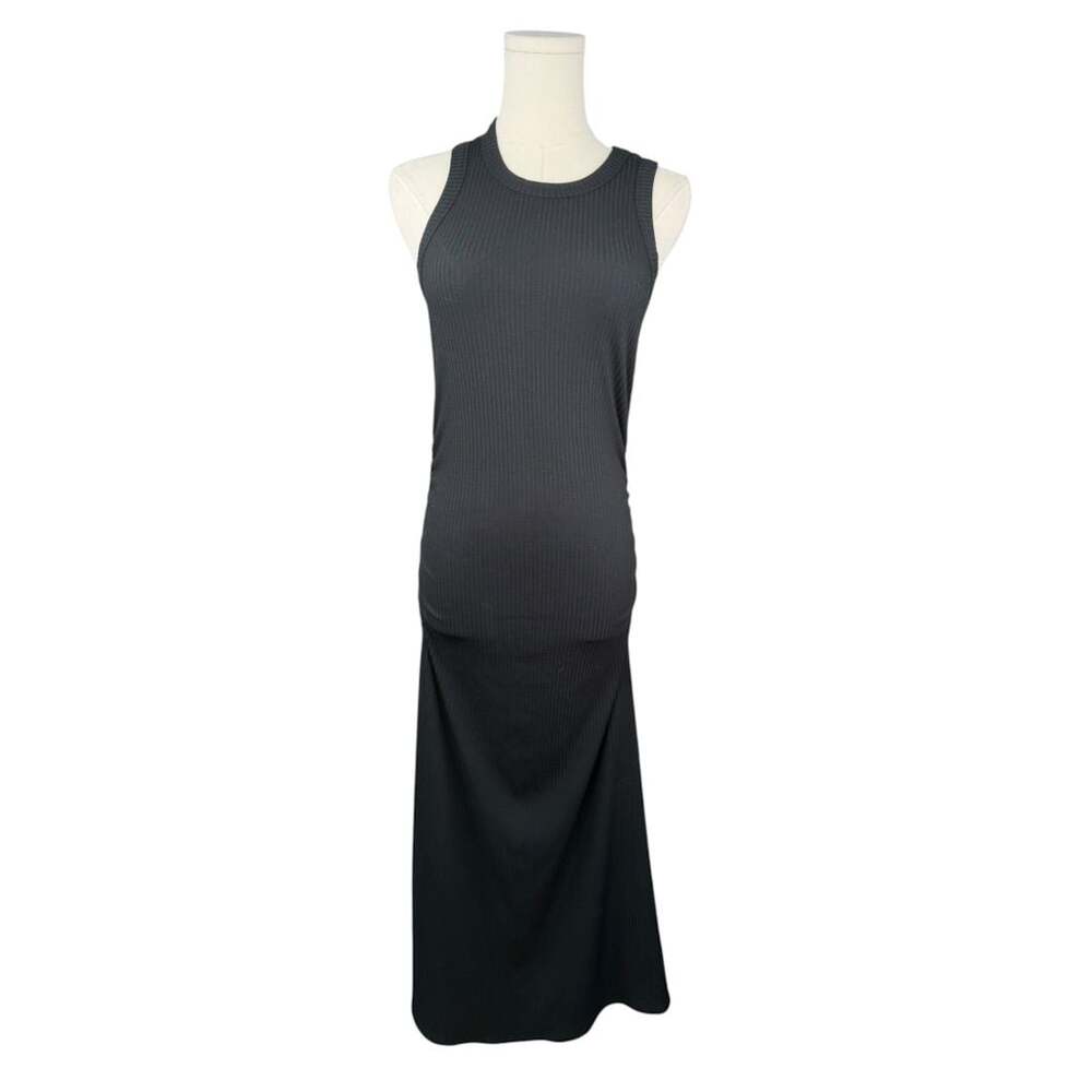 A New Day Women's Black Ribbed Tank Maxi Dress Size S